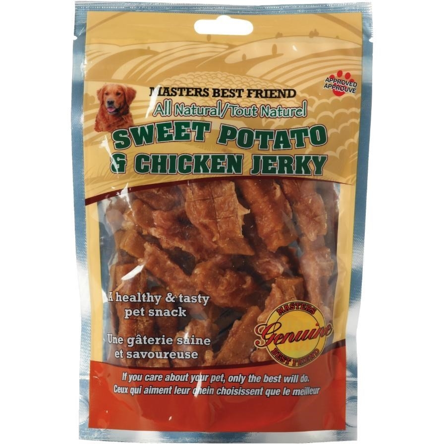 Friandises charqui pour chien à la patate sucrée enveloppée de poulet, 227 g