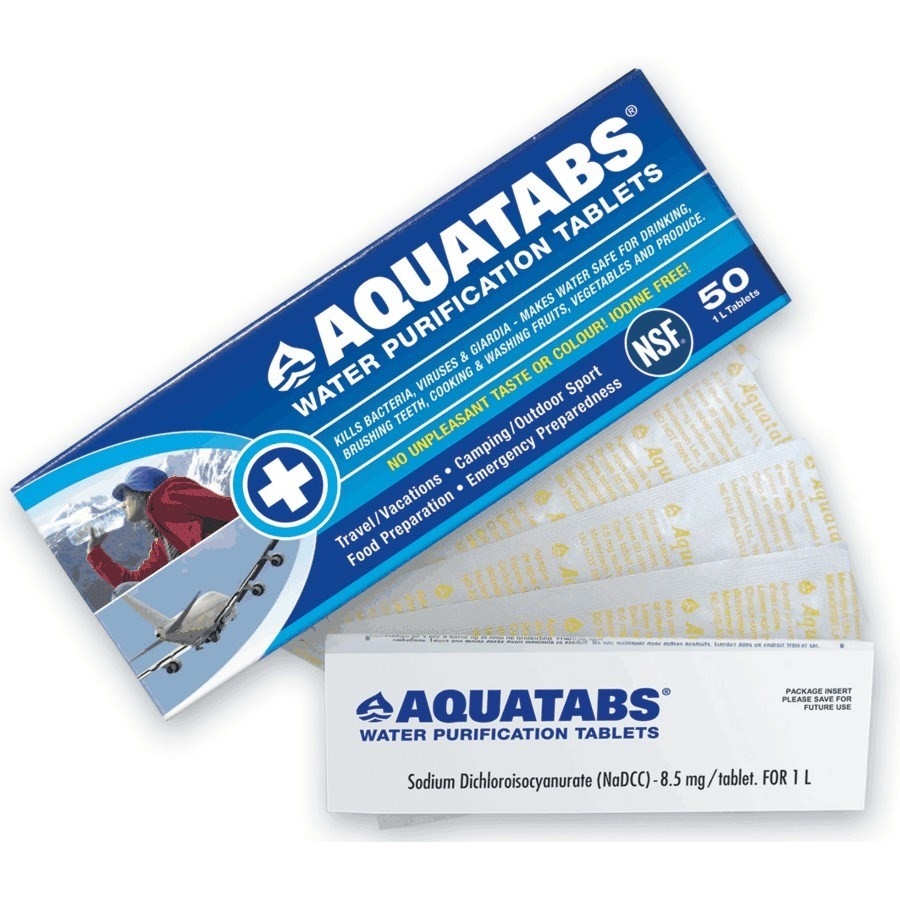 100 Pastilles de purification d'eau