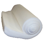 Matelas en mousse blanche de 72 po x 24 po x 3 po, roulé