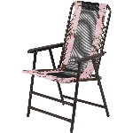 Chaise pliante Realtree avec sangles élastiques, rose