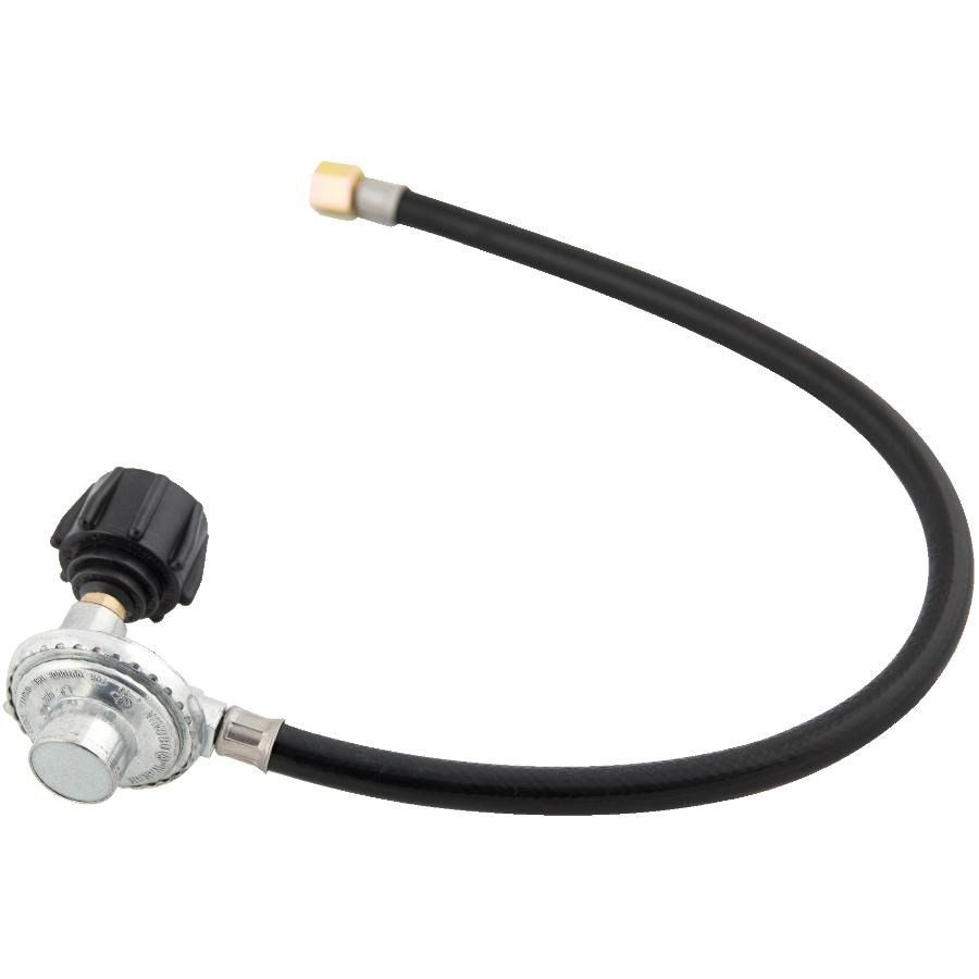 Ensemble De Régulateur De Tuyau 150 Cm + Régulateur De Pression De 50 Mbar Accessoire De Rechange Pour Barbecues A Gaz 14 De Pouce Y Compris Adhesif De Securite 92120107