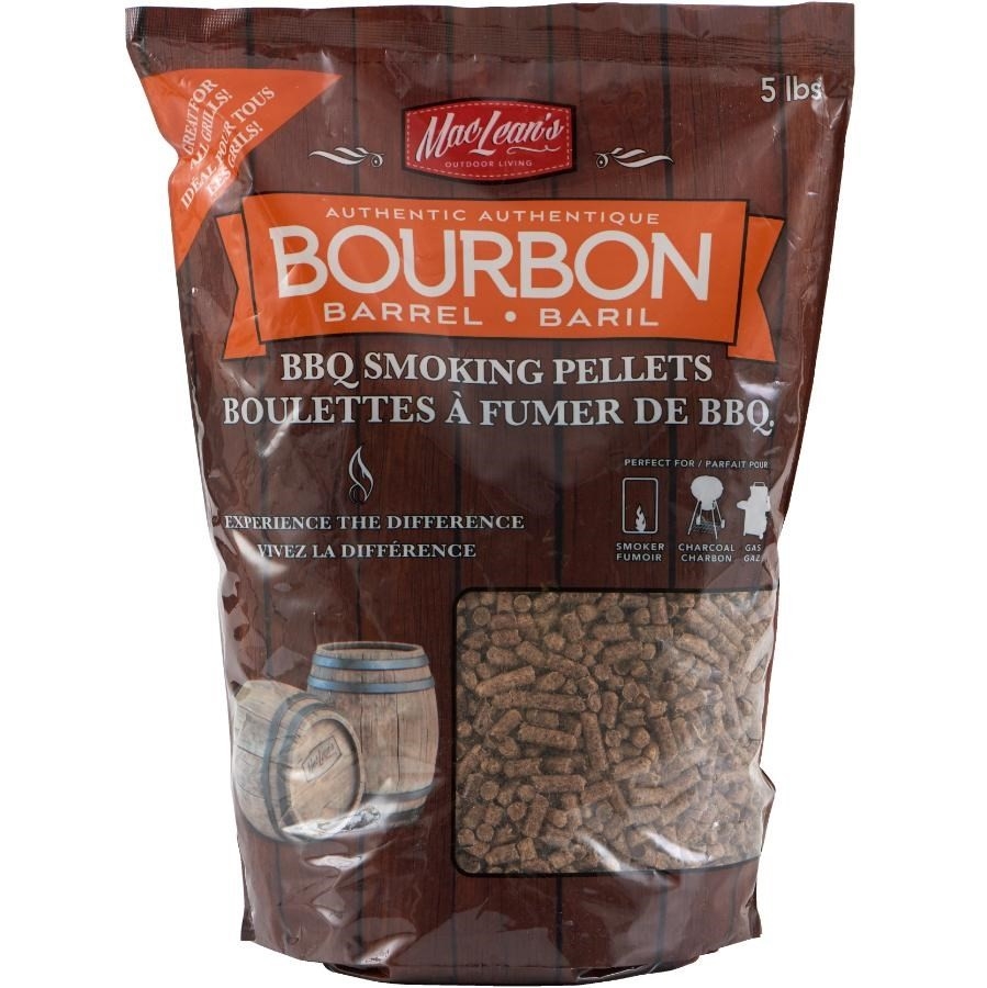 Granules de bois aromatisés au baril de bourbon pour fumoir, 5 lb