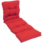 Coussin pour chaise longue, uni rouge
