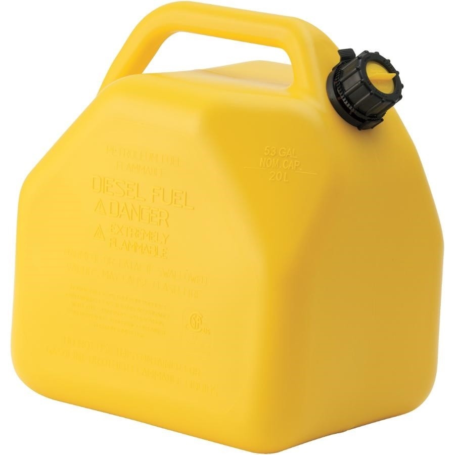 Bidon Plastique Rouge 20 Litres - Double Bouchon, Transport Matières Inflammables