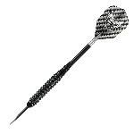 Ensemble de fléchettes noires avec pointe en acier, 20 g