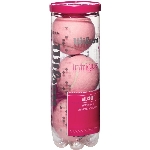 Paquet de 3 balles de tennis roses Intrigue pour tout type de c