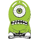 Traîneau-tapis Monsta en mousse de 36 po, vert