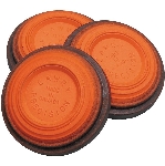 Ensemble de 135 cibles de tir bombées en argile, orange