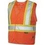 Veste de sécurité orange réfléchissante à 5 points, petit/moyen