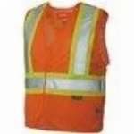 Veste de sécurité orange réfléchissante à 5 points, grand/très 
