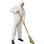 Combinaisons jetables blanches pour hommes, grand