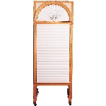 Store à rouleau temporaire de 36 po x 72 po, blanc