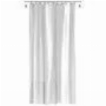 Rideau de douche de 54 x 78,8 po en copolymère industriel robuste de calibre 8, blanc