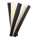 Gaine thermorétractable intermédiaire noire et blanche, 6 po