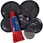 Nécessaire de réparation de caoutchouc, avec colle