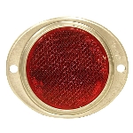 Réflecteur ovale rouge