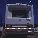 Ruban réfléchissant, 1-1/2 x 48 po, rouge et argenté