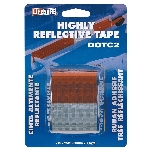Ruban réfléchissant, 2 po x 25 pi, rouge et argenté