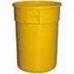 Poubelle Gator de 32 gallons, jaune