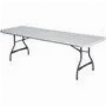 Table pliante rectangulaire gris pâle de qualité commerciale de